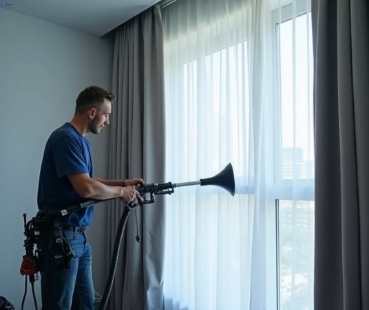 Professional drapes cleaning process tools Matty Curtain Cleaning griffin