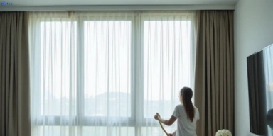 Delicate sheer drape cleaning griffin Matty Curtain Cleaning